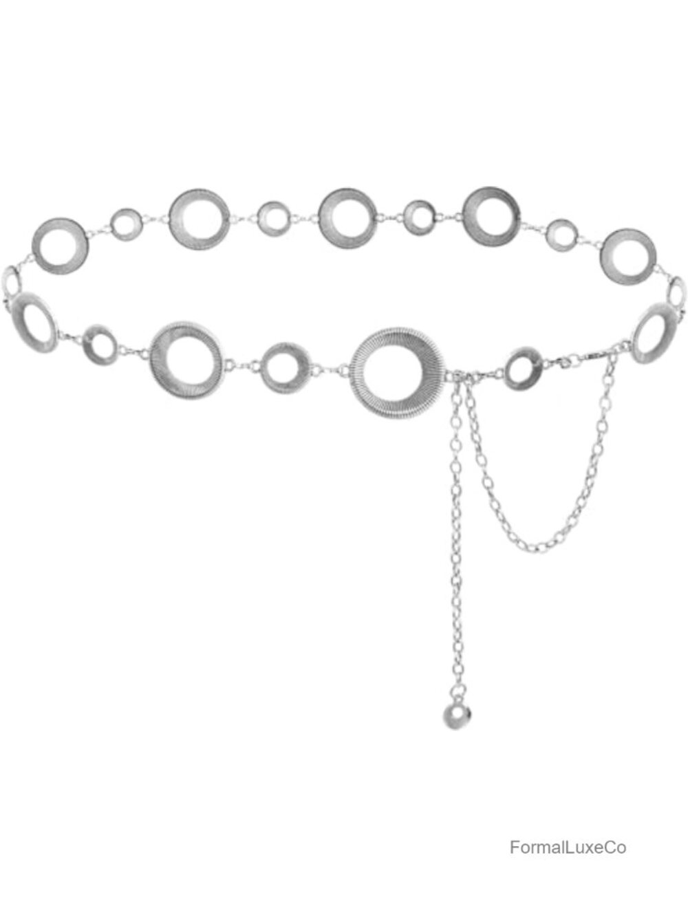 Metal Waist Chain Belt for Women Chunky Belts for Dresses Alloy